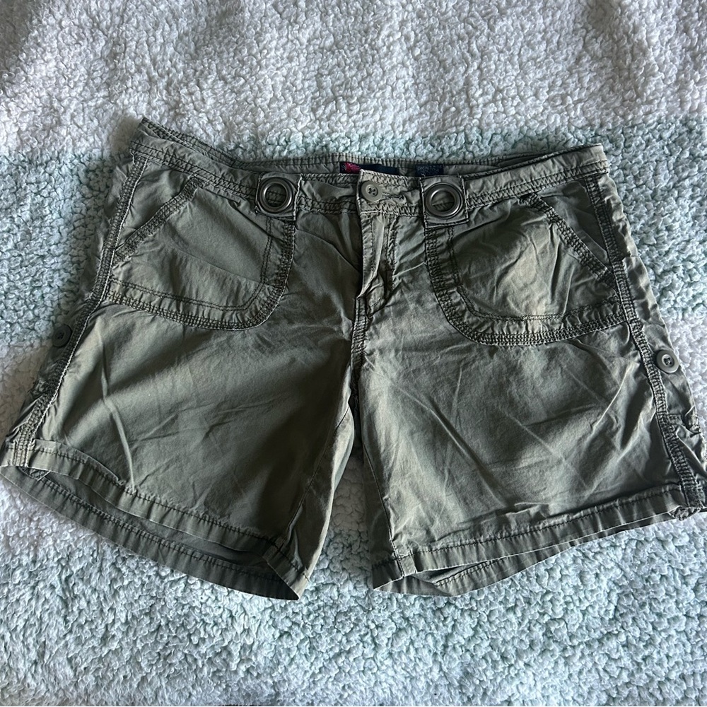 Y2K Buffalo David Bitton Green Shorts
